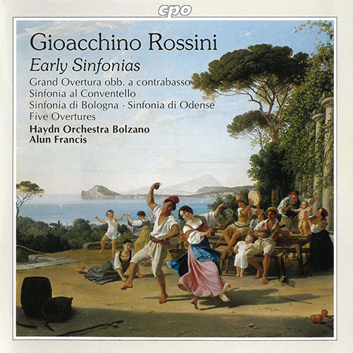 Imagen de apoyo de  ROSSINI, G.: Early Sinfonias - Grand'overtura obbligata a contrabbasso / Sinfonia, "al Conventello" (Bolzano-Trento Haydn Orchestra, Francis)