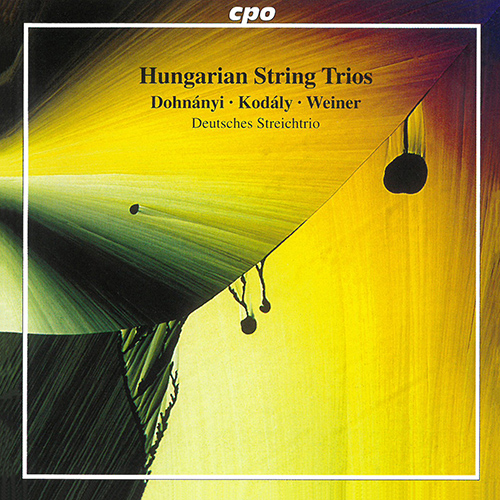 Imagen de apoyo de  Chamber Music (String Trio) - DOHNÁNYI, E. / KODÁLY, Z. / WEINER, L. (Hungarian String Trios) (German String Trio)