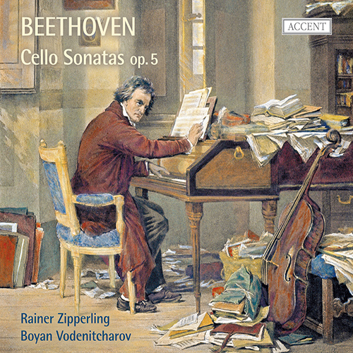 Imagen de apoyo de  BEETHOVEN, L. van: Cello Sonatas Nos. 1 and 2 / Variations, Op. 66 and WoO 45 (Zipperling, Vodenitcharov)