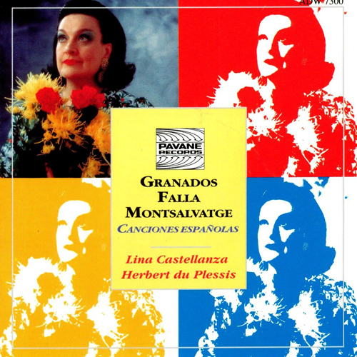Imagen de apoyo de  Vocal Recital: Castellanza, Lina - GRANADOS, E. / FALLA, M. de / MONTSALVATGE, X. (Canciones Españolas)