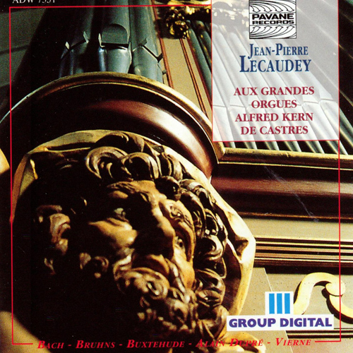 Imagen de apoyo de  Organ Recital: Lecaudey, Jean-Pierre - BACH, J.S. / BRUHNS, N. / BUXTEHUDE, D. / ALAIN, J. / DUPRE, M. (Aux grandes orgues Alfred Kern de Castres)