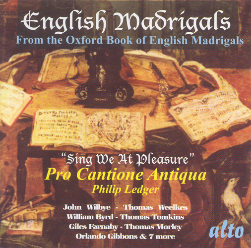 Imagen de apoyo de  Choral Concert: Pro Cantione Antiqua - WILBYE, J. / WEELKES, T. / GREAVES, T. (English Madrigals from the Oxford Book of English Madrigals)