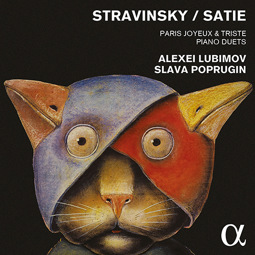 Imagen de apoyo de  STRAVINSKY, I. / SATIE, E.: Piano Music for 4 Hands (Paris joyeux et triste) (Lubimov, Poprugin)