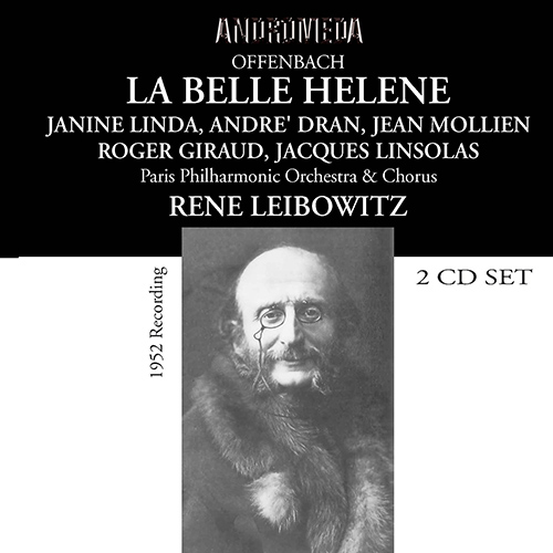 Imagen de apoyo de  OFFENBACH, J.: Belle Hélène (La) [Operetta] (Lina, Dran, Giraud, Linsolas, Mollien, Paris Philharmonic Chorus and Orchestra, Leibowitz) (1952)