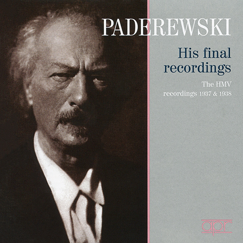 Imagen de apoyo de  PADEREWSKI, Ignacy Jan: His Final Recordings - The HMV Recordings (1937-1938)