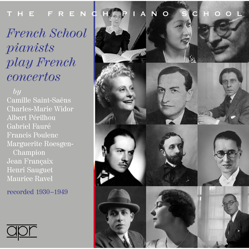 Imagen de apoyo de  French School Pianists Play French Concertos - SAINT-SAËNS, C. / WIDOR, C.-M. / PÉRILHOU, A. (The French Piano School) (Cortot, Darré, Françaix)