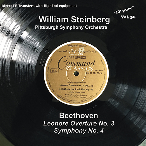 Imagen de apoyo de  BEETHOVEN, L. van: Leonore Overture No. 3 / Symphony No. 4 (LP Pure, Vol. 36) (Pittsburgh Symphony, W. Steinberg) (1962)