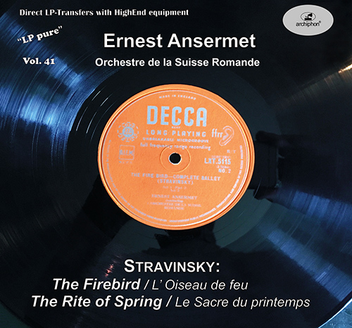 Imagen de apoyo de  STRAVINSKY, I.: Firebird (The) / The Rite of Spring [Ballets] (LP Pure, Vol. 41) (Swiss Romande Orchestra, Ansermet)