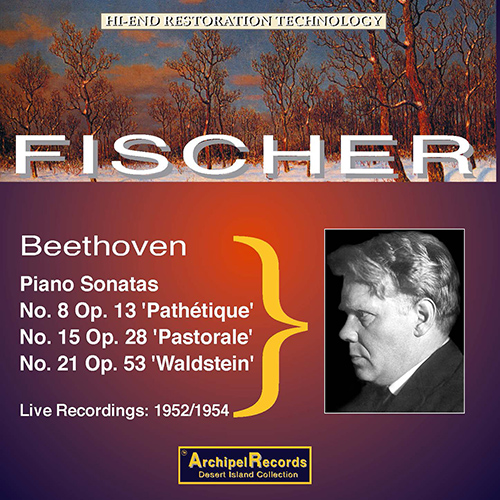 Imagen de apoyo de  BEETHOVEN, L. van: Piano Sonatas Nos. 8, "Pathétique", 15, "Pastoral", 21, "Waldstein" (E. Fischer) (1952-1954)