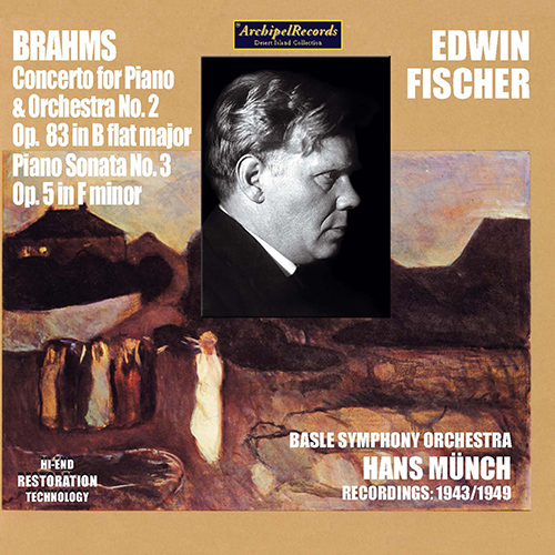 Imagen de apoyo de  BRAHMS, J.: Piano Concerto No. 2 / Piano Sonata No. 3 (E. Fischer, Basel Symphony, Munch) (1943, 1949)