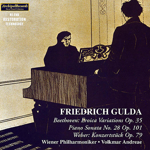 Imagen de apoyo de  Piano Recital: Gulda, Friedrich - BEETHOVEN, L. van / WEBER, C.M. von (1950-1955)