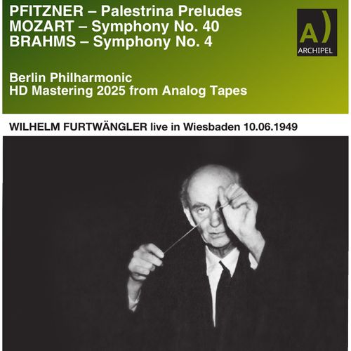 Imagen de apoyo de  PFITZNER, H.: Palestrina: Preludes / MOZART, W.A.: Symphony No. 40 / BRAHMS, J.: Symphony No. 4 (Berlin Philharmonic, Furtwängler) (1949)