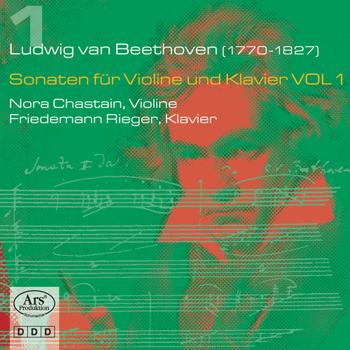 Imagen de apoyo de  BEETHOVEN, L. van: Sonatas for Violin and Piano, Vol. 1 - Nos. 1, 2, 3, 8 (Chastain, Rieger)