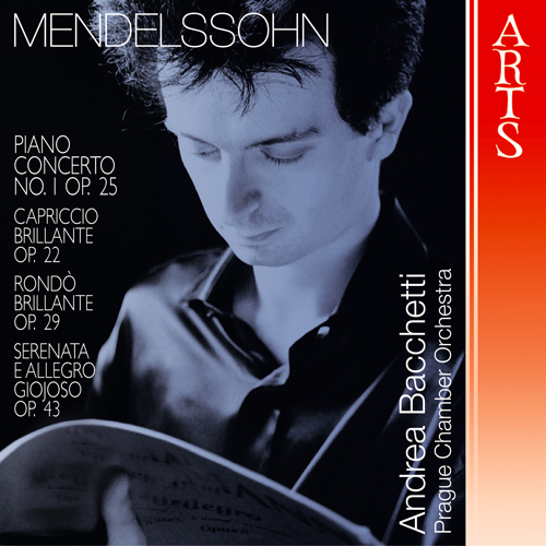 Imagen de apoyo de  MENDELSSOHN, Felix: Piano Concerto No. 1 / Capriccio brillant / Rondo brillant / Serenade und Allegro giocoso (Bacchetti, Prague Chamber Orchestra)