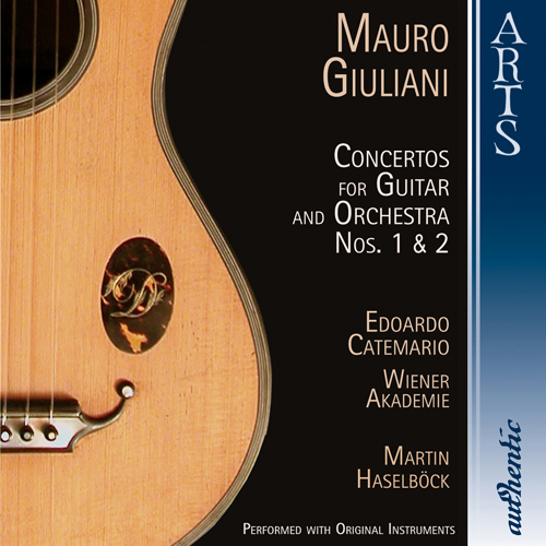 Imagen de apoyo de  GIULIANI, M.: Guitar Concertos Nos. 1 and 2 (Catemario, Vienna Academy Orchestra, Haselbock)