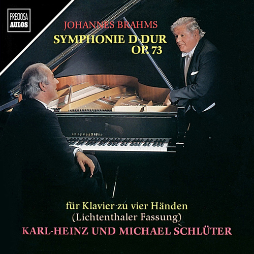 Imagen de apoyo de  BRAHMS, J.: Symphony No. 2 (version for piano 4 hands) (K.-H. and M. Schlüter)