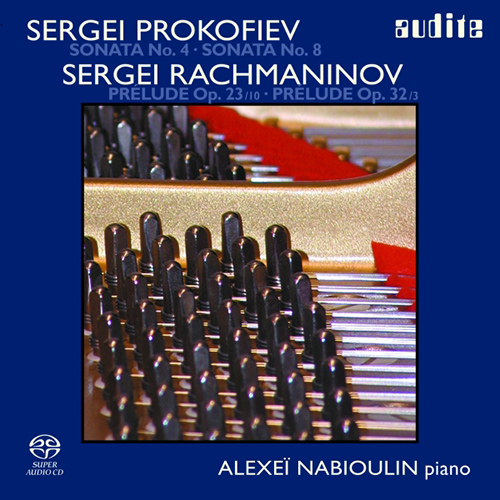 Imagen de apoyo de  PROKOFIEV, S.: Piano Sonatas Nos. 4 and 8 / RACHMANINOV, S.: Preludes (Nabioulin)