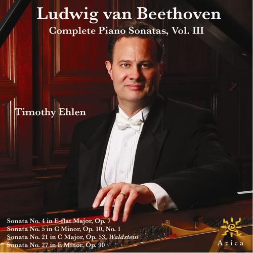 Imagen de apoyo de  BEETHOVEN, L. van: Piano Sonatas, Vol. 3 (Ehlen) - Nos. 4, 5, 21, 27