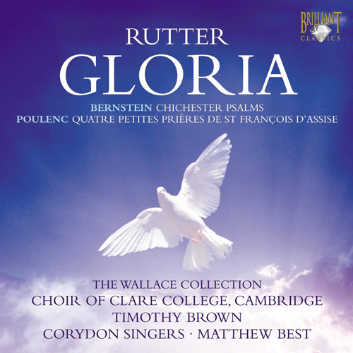 Imagen de apoyo de  RUTTER, J.: Gloria / BERNSTEIN, L.: Chichester Psalms / POULENC, F.: 4 Petites prières de Saint Francois d'Assise (Brown, Best)