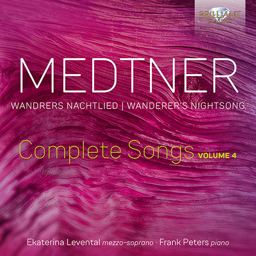 Imagen de apoyo de  MEDTNER, N.: Songs (Complete), Vol. 4 - Wandrers Nachtlied (Levental, Peters)