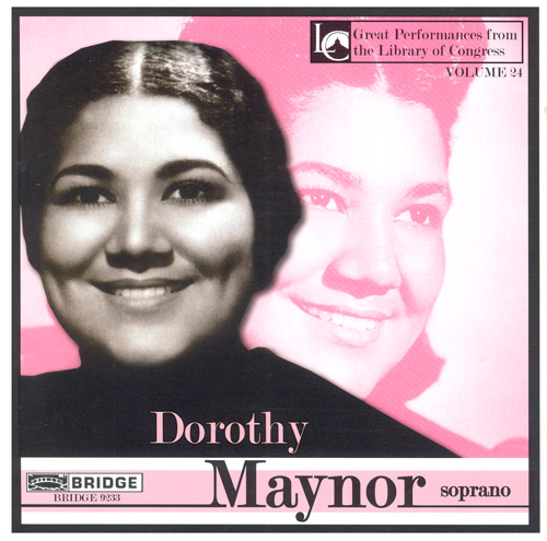 Imagen de apoyo de  Vocal Recital: Maynor, Dorothy - HANDEL, G. / BEETHOVEN, L. / SCHUMANN, R. / BRAHMS, J. / STRAUSS, R. / SCHUBERT, F. / DEBUSSY, C. / BIZET, G.