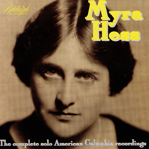 Imagen de apoyo de  HESS, Myra: American Columbia Solo Recordings (Complete) (1928-1931)