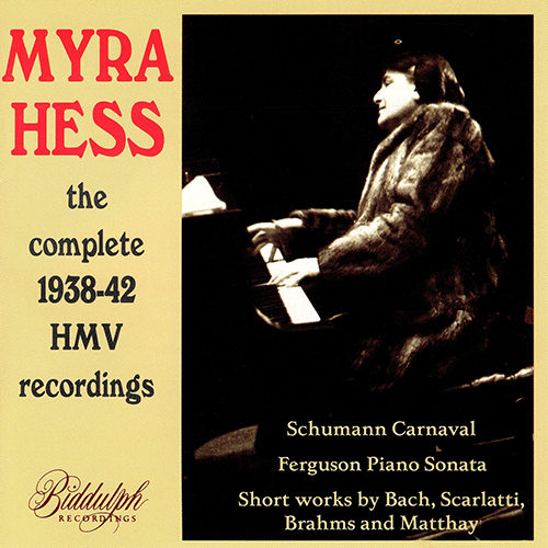 Imagen de apoyo de  HESS, Myra: 1938-42 HMV recordings (Complete)