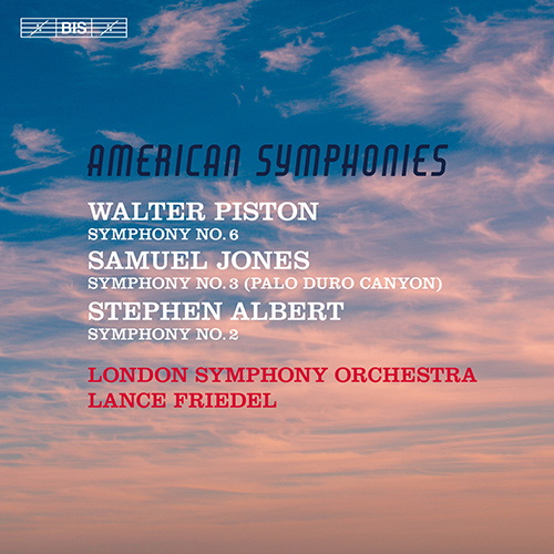 Imagen de apoyo de  PISTON, W.: Symphony No. 6 / JONES, S.: Symphony No. 3 / ALBERT, S.: Symphony No. 2 (American Symphonies) (London Symphony, Friedel)