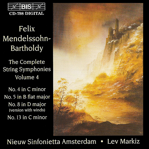 Imagen de apoyo de  MENDELSSOHN: Complete String Symphonies (The), Vol. 4