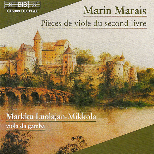 Imagen de apoyo de  MARAIS: Pieces de viole du second livre