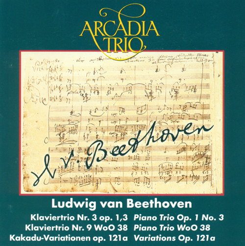 Imagen de apoyo de  BEETHOVEN, L. van: Piano Trios - Op. 1, No. 3 and WoO 38 / Variations in G Major on Wenzel Muller (Arcadia Trio)