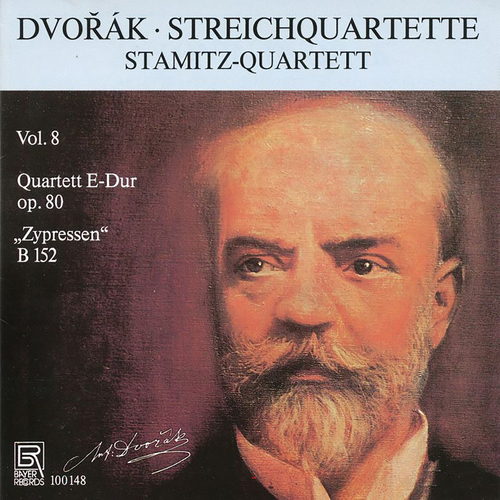 Imagen de apoyo de  DVOŘÁK, A.: String Quartets, Vol. 8 - String Quartet No. 8 / Ohlas písní (arr. of Cypresses, B. 11 for string quartet) (Stamitz Quartett)