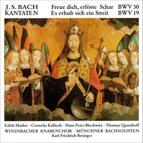Imagen de apoyo de  BACH, J.S.: Cantatas, BWV 19 and 30 (Mathis, Kallisch, Blochwitz, Quasthoff, Windsbacher Knabenchor, Munich Bach Soloists, Beringer)