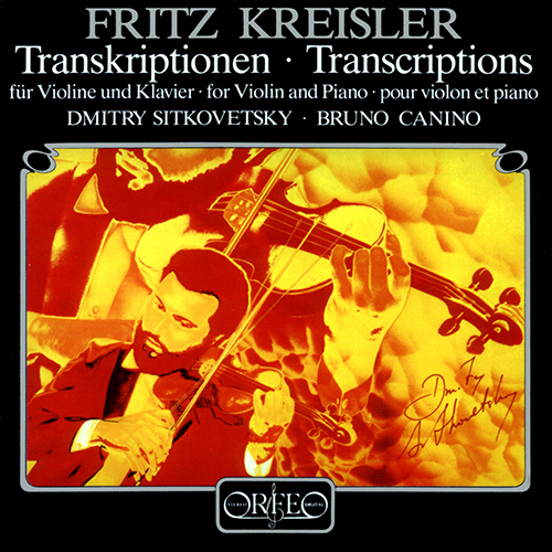 Imagen de apoyo de  Transcriptions for Violin and Piano - TARTINI, G. / MOZART, W.A. / KREISLER, F. / WIENIAWSKI, H. (Kreisler Transcriptions) (Sitkovetsky, Canino)