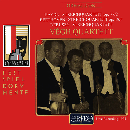 Imagen de apoyo de  HAYDN, J.: String Quartet No. 67, "Lobkowitz" / BEETHOVEN, L. van: String Quartet No. 3 / DEBUSSY, C.: String Quartet (Végh Quartet) (1961)