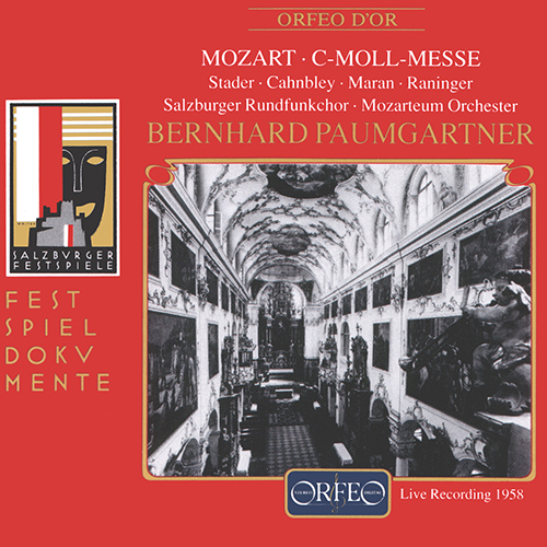 Imagen de apoyo de  MOZART, W.A.: Mass No. 18, "Great" (Stader, Maran, Raninger, Salzburger Rundfunkchor, Salzburg Mozarteum Choir and Orchestra, Paumgartner) (1958)