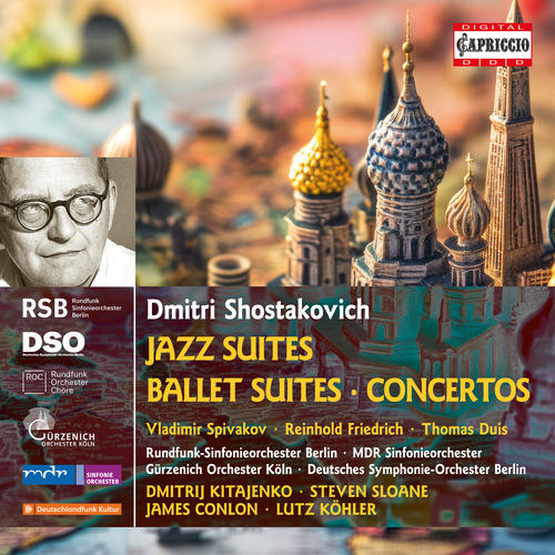 Imagen de apoyo de  SHOSTAKOVICH, D.: Jazz Suites / Ballet Suites / Concertos (Spivakov, Friedrich, Duis, Kitayenko, Sloane, Conlon, Köhler) (3-CD Box Set)