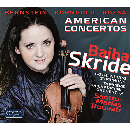 Imagen de apoyo de  Violin Concertos - BERNSTEIN, L. / KORNGOLD, E.W. / RÓZSA, M. (American Concertos) (Skride, Gothenburg Symphony, Tampere Philharmonic, Rouvali)