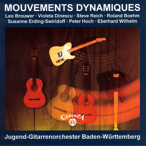 Imagen de apoyo de  Mouvements Dynamiques - BROUWER, L. / DINESCU, V. / REICH, S. / BOEHM, R. (Jugendgitarrenorchester Baden-Württemberg, Oesterreich, Wilhelm, Boehm)
