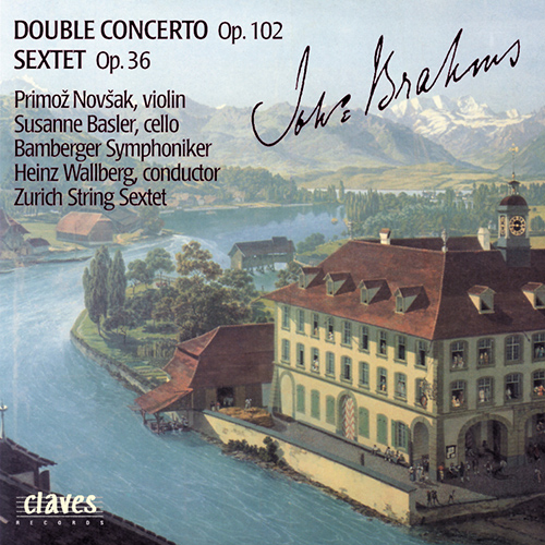 Imagen de apoyo de  BRAHMS, J.: Double Concerto, Op. 102 / String Sextet No. 2 (Novšak, Basler, Zürich String Quartet, Bamberg Symphony, Wallberg)
