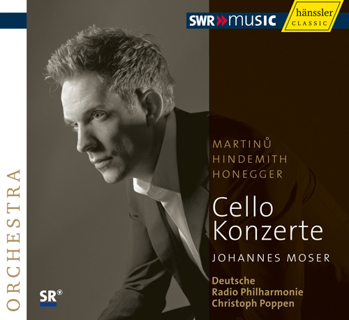Imagen de apoyo de  MARTINU, B.: Cello Concerto No. 1 / HINDEMITH, P.: Cello Concerto / HONEGGER, A.: Cello Concerto (J. Moser, Poppen)