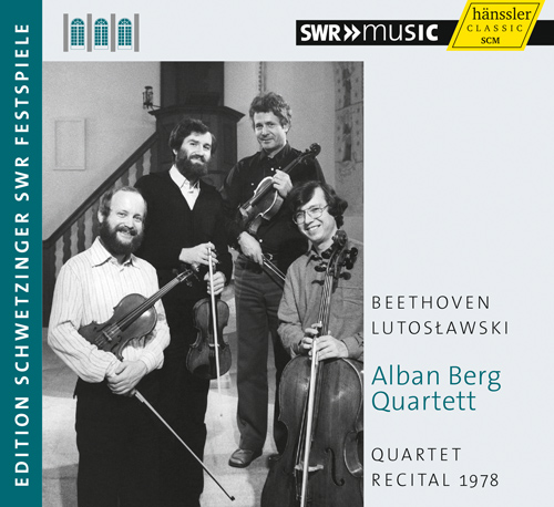 Imagen de apoyo de  BEETHOVEN, L. van: String Quartet No. 7 / LUTOSŁAWSKI, W.: String Quartet (Alban Berg Quartet) (Schwetzinger Festspiele Edition, 1978)