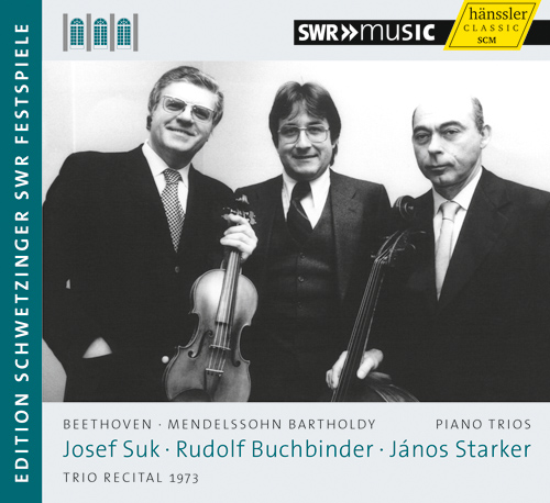 Imagen de apoyo de  BEETHOVEN, L. van: Piano Trio No. 3 / MENDELSSOHN, Felix: Piano Trio No. 1 (J. Suk, Buchbinder, J. Starker) (Schwetzinger Festspiele Edition, 1973)