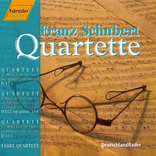 Imagen de apoyo de  SCHUBERT, F.: String Quartets Nos. 9-10 and D. 103 "Quartettsatz" (Verdi Quartet)