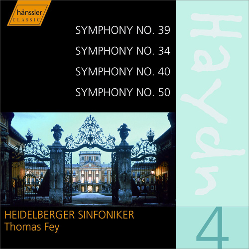 Imagen de apoyo de  HAYDN, J.: Symphonies, Vol.  4 (Fey) - Nos. 34, 39, 40, 50