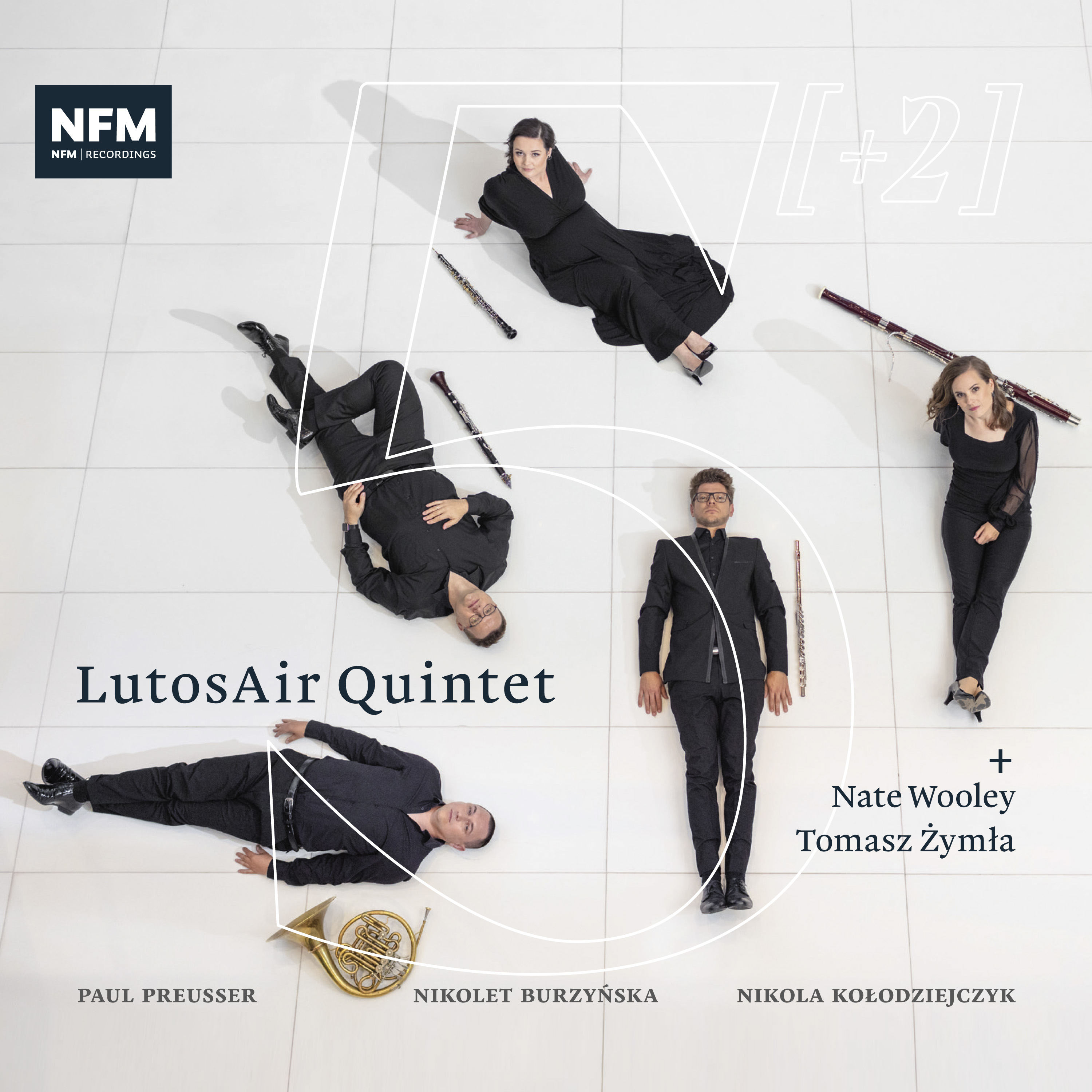 Imagen de apoyo de  Chamber Music (Wind Quintet) - PREUSSER, P. / BURZYŃSKA, N. / KOŁODZIEJCZYK, N. (5 [+2]) (Wooley, Żymła, LutosAir Quintet)