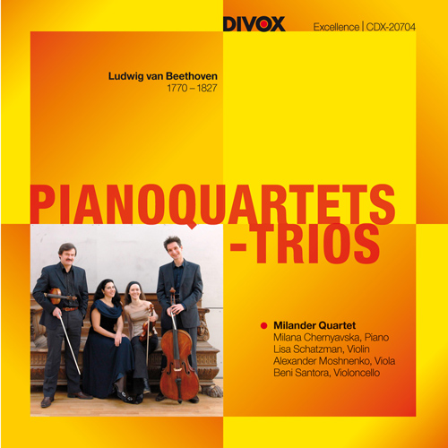 Imagen de apoyo de  BEETHOVEN, L. van: Piano Quartets, WoO 36, Nos. 1-3 / Piano Trio, WoO 38 / Allegretto, WoO 39 (Milander Quartet)