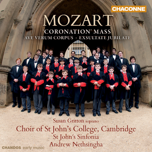 Imagen de apoyo de  MOZART, W.A.: Mass No. 16, "Coronation" /  Ave verum corpus (St. John's College Choir, Cambridge, Nethsingha)