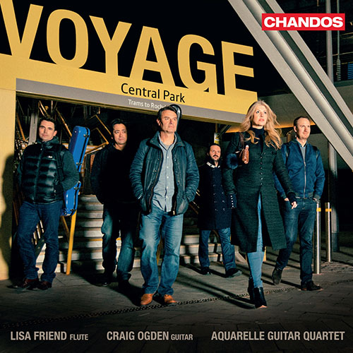 Imagen de apoyo de  Flute and Guitar Music - BELLINATI, P. / RAVEL, M. / BRAHMS, J. / VILLA-LOBOS, H. (Voyage) (L. Friend, C. Ogden, Aquarelle Guitar Quartet)