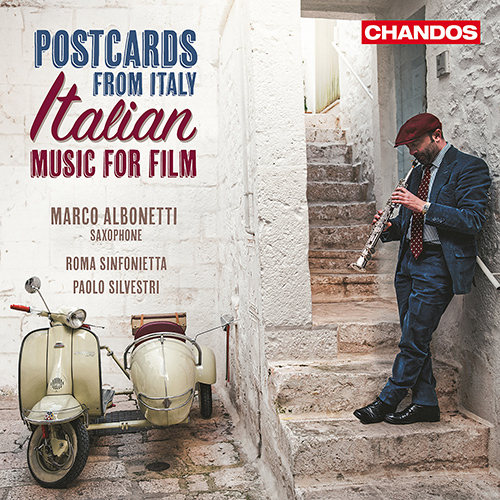 Imagen de apoyo de  Film Music - MORRICONE, E. / ROTA, N. / SILVESTRI, P. (Postcards from Italy) (Albonetti, Roma Sinfonietta, Silvestri)